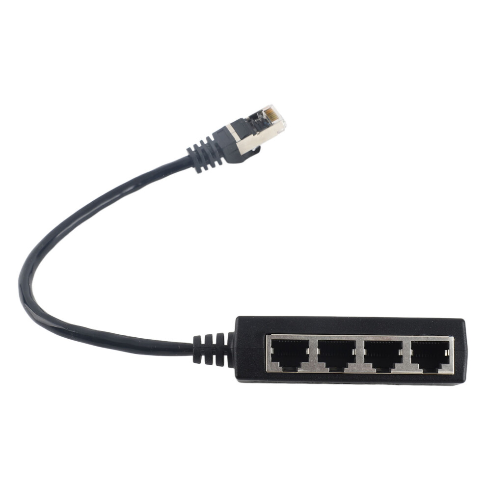 Ethernet Splitter Adapter 1 To 4 Port Rj45 Fast Data Transmission Network Cable 4991391265238