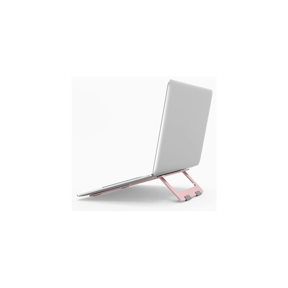 Adjustable Aluminum Laptop Stand For Desk, Foldable Ergonomic Riser With Ventilated Cooling Base 9330225072959