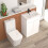 NES Home L-Shaped Left Hand Bath Set, Panel, Bath Screen, CC Toilet, 600mm Freestanding Vanity 2