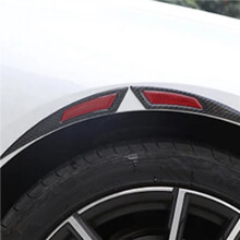 4X Car Front Wheel Eyebrow Stripe Tire Eyebrow Protector Guard Universal Wheel Eyebrow Trim Sticker
