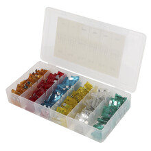 200pcs Car Blades Fuses Set 5A-30A Flat Universal Auto Fuse Kit