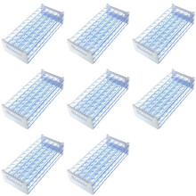 8X Plastic Test Tube Stand Bracket Rack for 12-13MM Test Tubes 50 Hole Positions