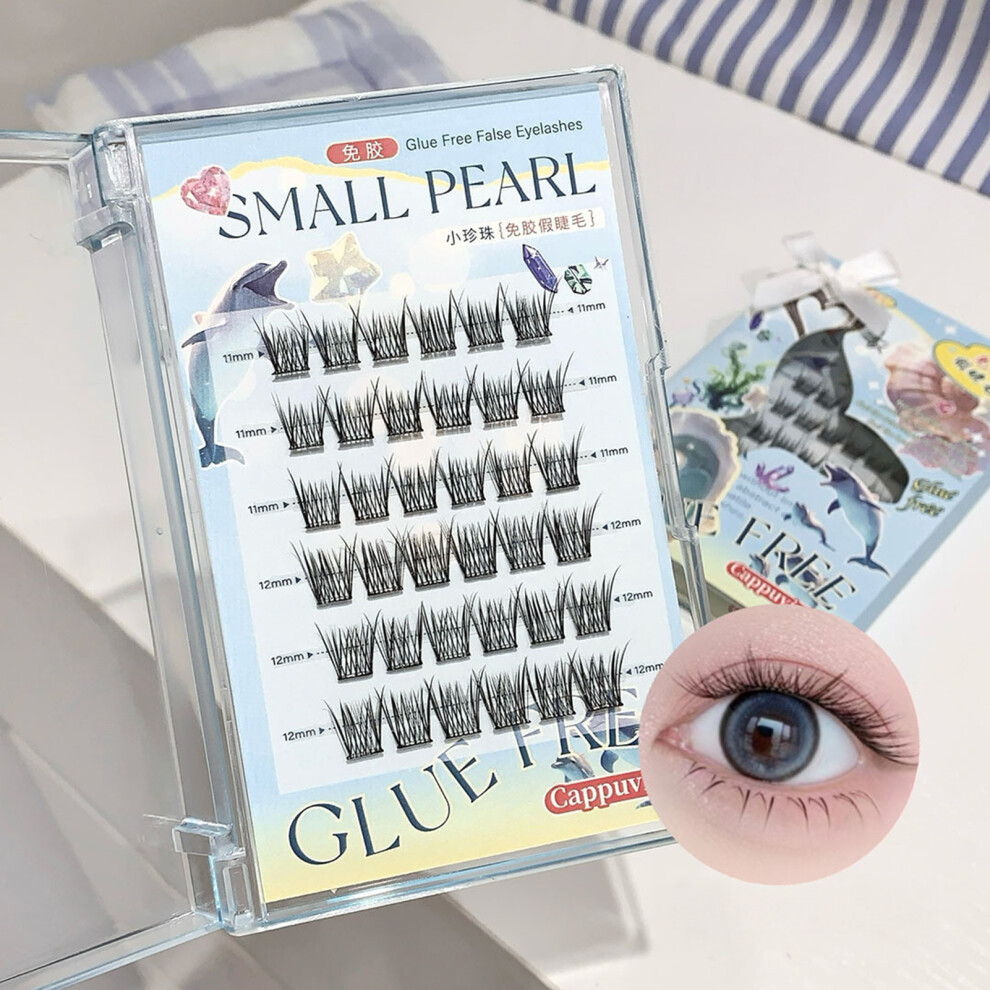 Roc-Electron (01) Fashion Self-Adhesive Eyelash Clusters, 50Pcs