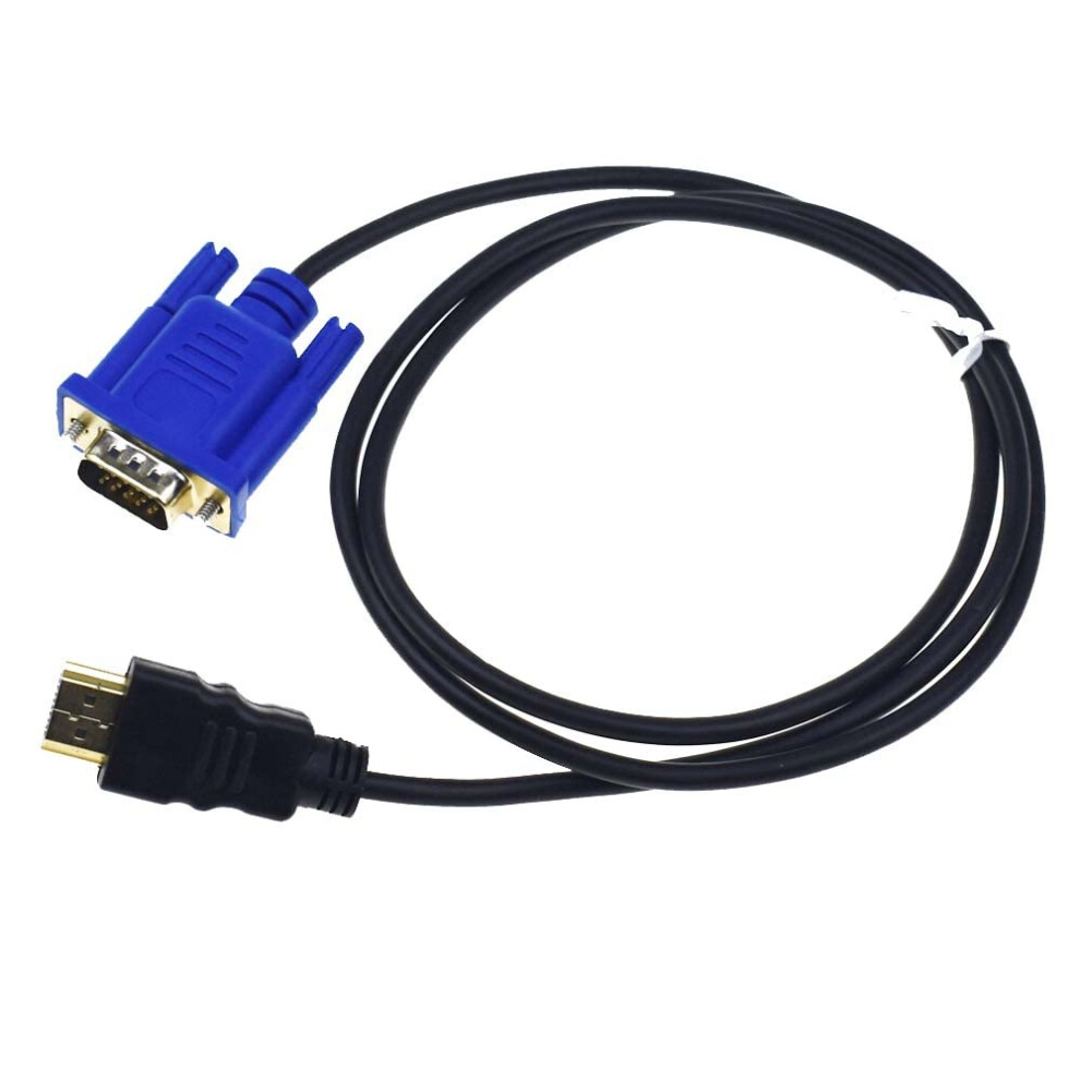 Hdmi To Vga Cable 1.5M 1080P Adapter Cord For Projector And Monitor, Plug And Play Setup 9092120245837