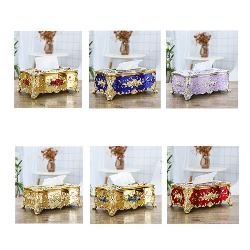 ABS Plastic Tissue Container With Metallic Finish For Various-1 1