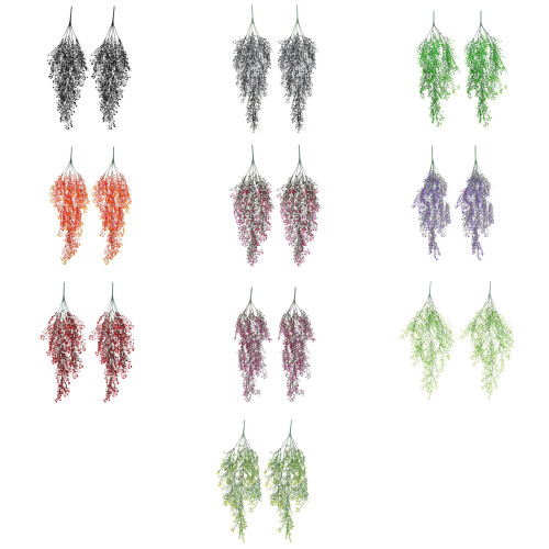 Handcrafted Artificial Willow Vine Wall Hanging For-Purple 1