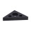 45 Aluminum Alloy Triangle Ruler, 15mm Thickness, Black 10
