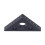 45 Aluminum Alloy Triangle Ruler, 15mm Thickness, Black 8