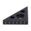 45 Aluminum Alloy Triangle Ruler, 15mm Thickness, Black 15