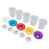 5pcs Kids Paint Cups Set Spill Proof Plastic with Colored Lids 1