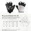 Light weight Half Finger Cycling Gloves Shockproofed-White L 4