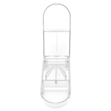 Tragbarer Pillenschneider mit Reisetäschchen für Senioren, transparent, leicht zu schneiden