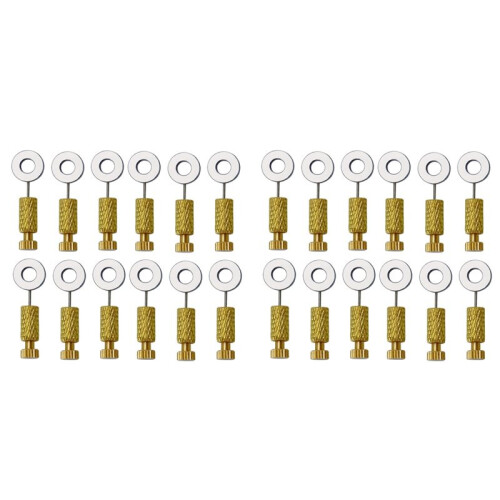 24Pcs DIY Tools Handmade Leather Goods Tools Suture Fixing Needle Leather Goods Fixed Needle Stitching 0-6mm