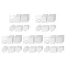 250PCS Sublimation Air Freshener Sheets Air Freshener Rectangle Fragrant Sheets with Rope for Car Decoration