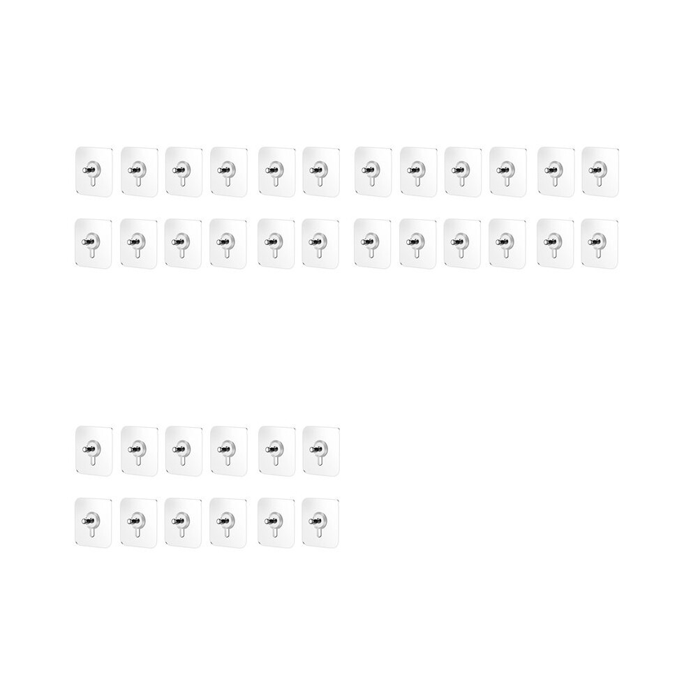 36Pcs Drill Free Adhesive Hooks,Upgraded Picture Hangers Without Nails,Nail Free Wall Hangers For Kitchen, Bathroom 6034096205401