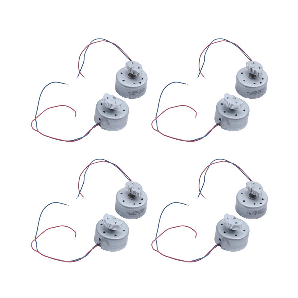 8Pcs Vibration Motor 3500Rpm 1.5-6V For Game Joystick Silver 6032614817426