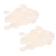 Plate Beads 200X Nacre Pearl Shell Round 35mm White