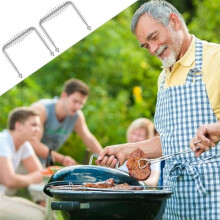 Manico A Molla In Acciaio per Barbecue, Rimorchi, Manici per Stufe A Legna, Set di Utensili per Barbecue e Griglie di Ricambio