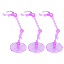 10PCS Purple Plastic Action Figure Stand Base for 6 Inch Dolls