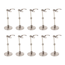 Doll Display Holders 10 Sets for 6 Inch Figures Translucent Black Support Frame