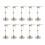 Doll Display Holders 10 Sets for 6 Inch Figures Translucent Black Support Frame 1