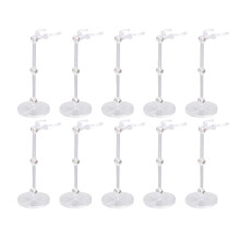 10 Sets Transparent 6 Inch Doll Stands for Action Figures, Plastic Holders