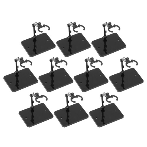 10 Pcs Black 6 Inch Figure Stand High Stability Model Display Holders