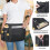 Waitress Server Apron with Multiple Pockets, Half Apron with Adjustable Belt for Waitress, Waiter, Women Men Server 4