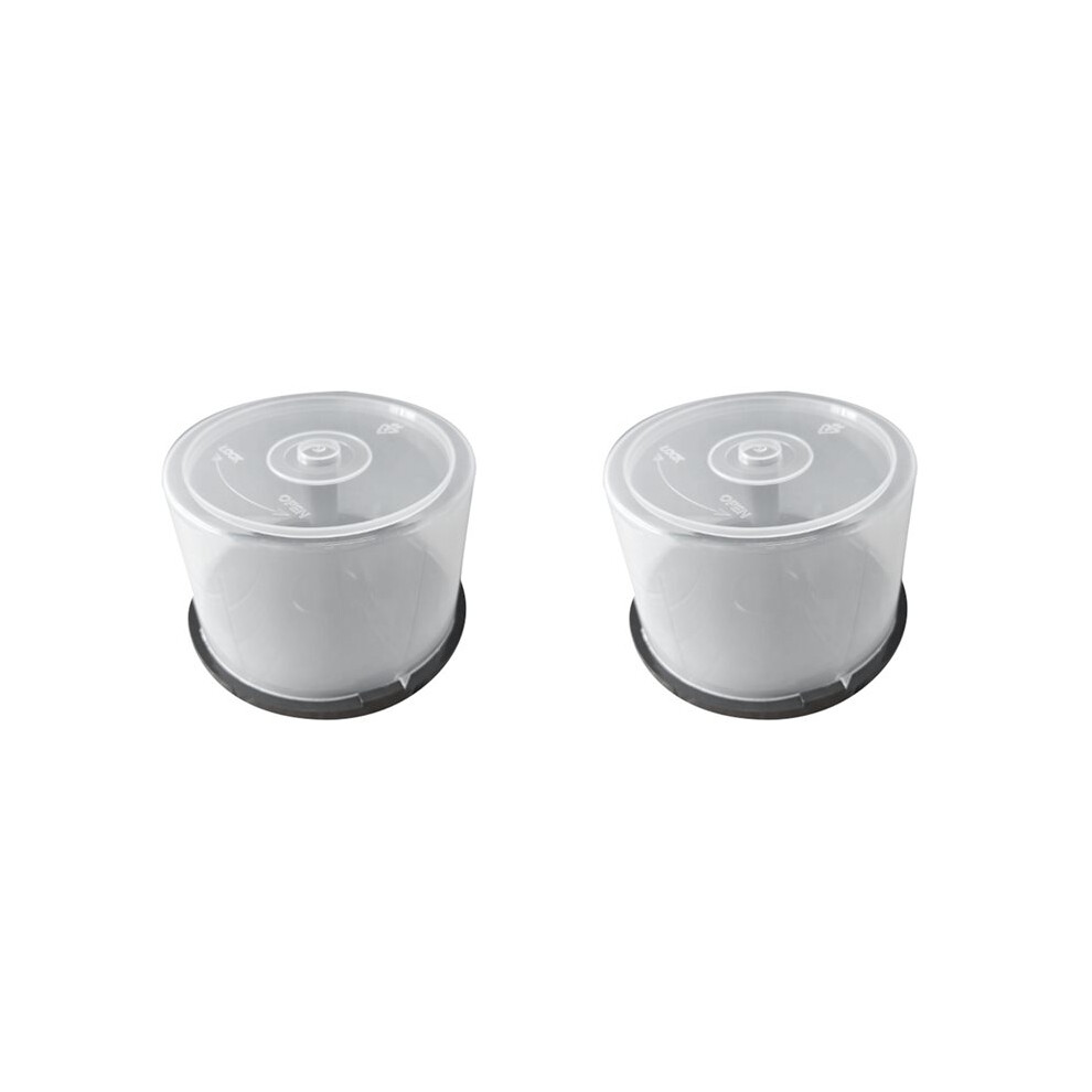 2Pcs Large Capacity Cd/Dvd Storage Container Clear Plastic Dvd Holder Compact Disk Organizer Space-Saving Design 6032677240971