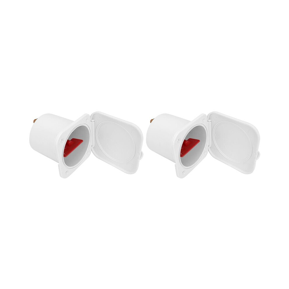 2X Covered Battery Disconnect With Key, 12V-24V 275A Battery Isolator Key For Marine Rv Boat Caravan 6032795622390