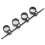 Musician Finger Exerciser Black Large Adjustable Fingertip Stretch Tool 14