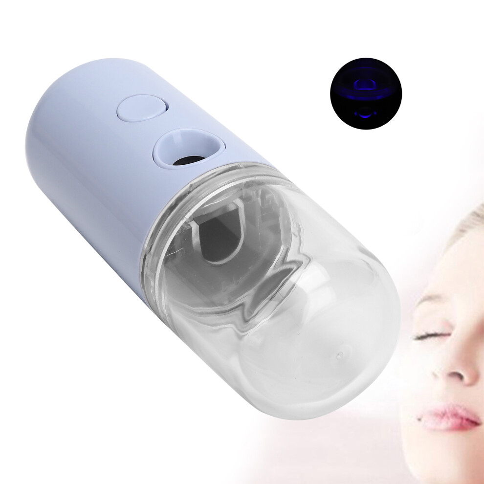 Light/Purple Rechargeable Handheld Face Mist Sprayer 400Mah Humidifier