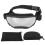 Dog Sunglasses Windproof UV Guard Black Frame Silver Lens Adjustable Strap 2