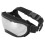 Dog Sunglasses Windproof UV Guard Black Frame Silver Lens Adjustable Strap 8