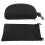 Dog Sunglasses Windproof UV Guard Black Frame Silver Lens Adjustable Strap 11
