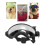 Dog Sunglasses Windproof UV Guard Black Frame Silver Lens Adjustable Strap 15