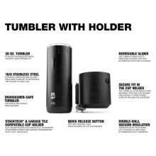 TB-B1-A-52 Vacuum Cup STACKTECHP 20oz Tumbler & Holder 600ml Porte-Gobelet Double-Layer Vacuum Lnsulation Cup