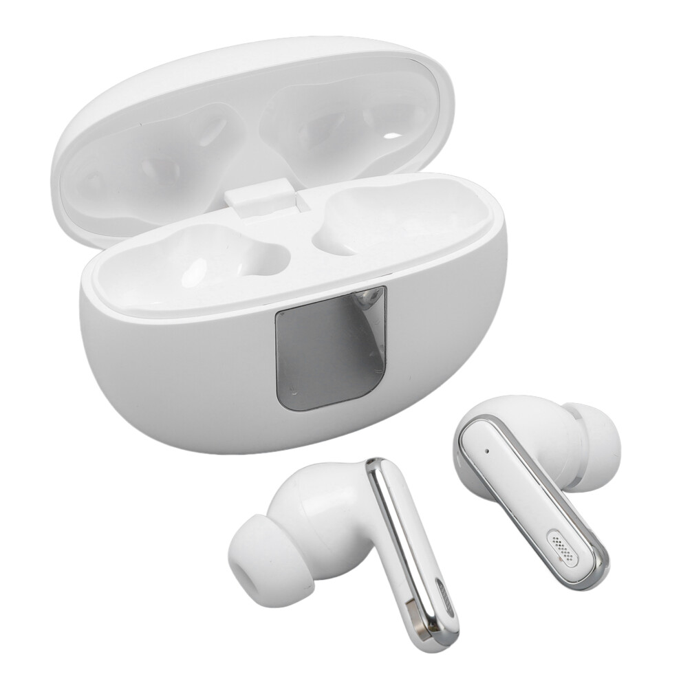 Wireless Earbuds With Digital Display, Noise Reduction, Eq, 6-7H Battery, Charging Case, To Blue/White 9361391855626
