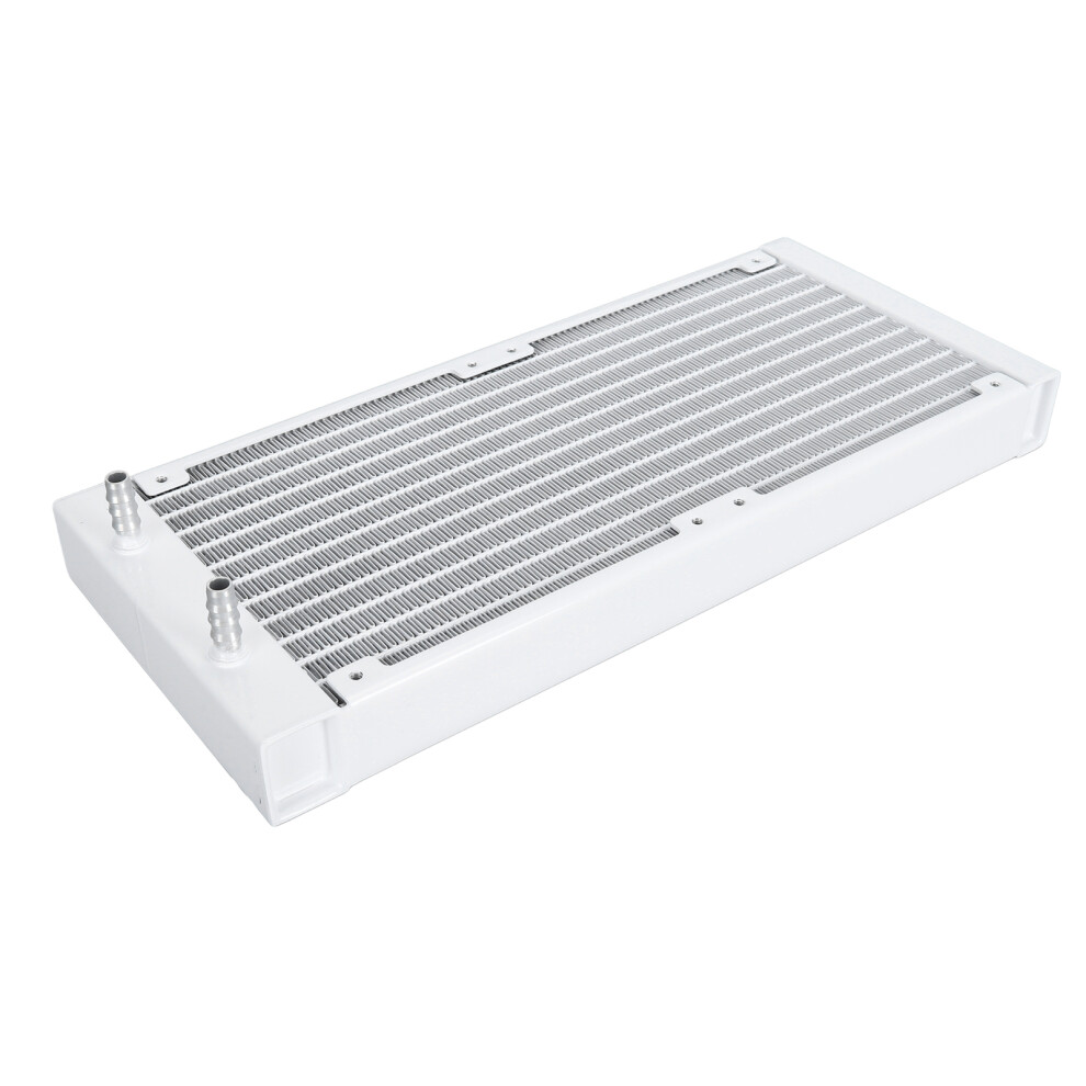 Aluminum Cooling Radiator 12 Pipes 277X120x48mm 1Bar Test White 8711391273752