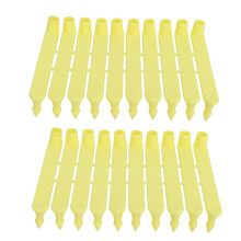 100 Pcs Livestock Ear Tags Nylon Easy Identification Animal Tags Yellow