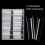240 Pcs Transparent Artificial Nail Tips, 12 Sizes, ABS Material 9