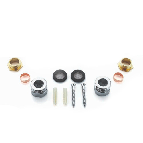 NES Home Bronze Wall Easy Fixing Plate Kit for Bar Shower Valves 2