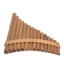 15-Pipe Bamboo Pan Flute G Key Musical Instrument for Left Hand