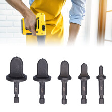 High Carbon Steel Pipe Expander 5Pcs 1/4in Hex Handle Tube Swaging Bits Set