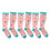 Plus Size 3 Pairs Wide Calf Compression Socks Knee High Support Nylon 2