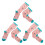 Plus Size 3 Pairs Wide Calf Compression Socks Knee High Support Nylon 3