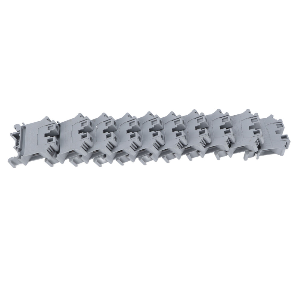50Pcs Copper Combination Terminals 76A 800V Screw Type Din Rail Uk-10N 7901391276407
