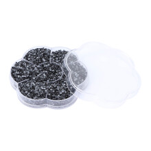 14400pcs Shiny Transparent Rhinestones for Nail Art Clothes Shoes S601 Black