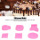 6PCS Pink Silicone Marine Shell Cake Molds, Flexible Baking Tools 6