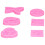 6PCS Pink Silicone Marine Shell Cake Molds, Flexible Baking Tools 13